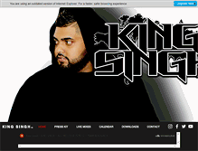 Tablet Screenshot of djkingsingh.com